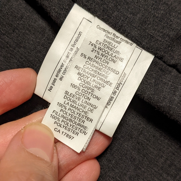 Banana Republic men's medium dark navy coat - Picture 5 of 5